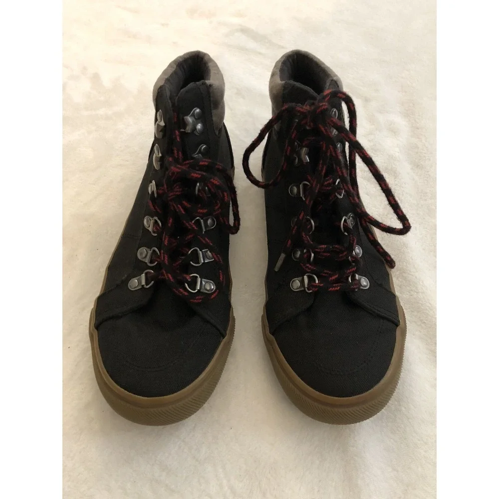 Old Navy Boys High Top Sneakers Size 4‎ Hiker Hybri Black Jack Boots Black Shoes